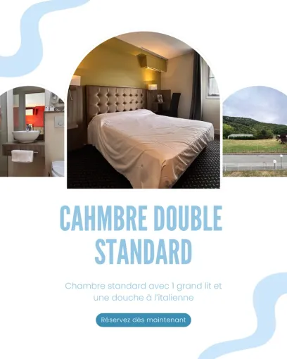 Chambre double standard au Brit Hôtel de Foix, Foix, Brit Hôtel Foix