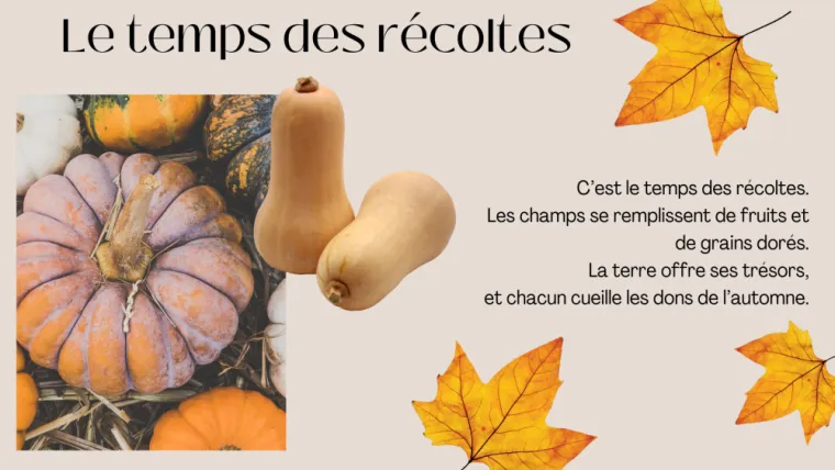 Le temps des récoltes 
