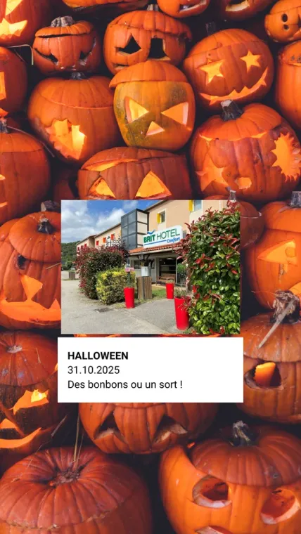 Halloween arrive bientôt… et les chambres du Brit Hotel de Foix disparaissent plus vite qu’un bonbon au fond du sac !, Foix, Brit Hôtel Foix