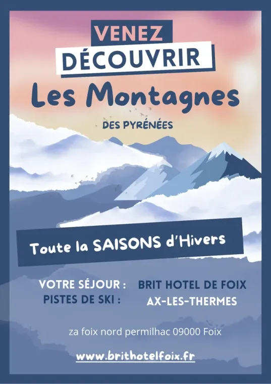 Cap sur les Pyrénées cet hiver !, Foix, Brit Hôtel Foix